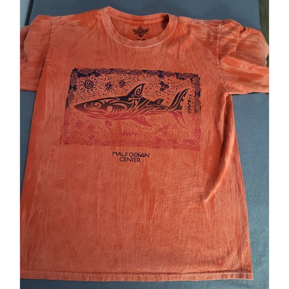 Yacht Club Maui Ocean Center Graphic T Shirt SZ MED Tourist Souvenir Hawaii - Picture 3 of 8